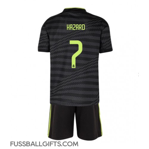 Real Madrid Eden Hazard #7 Fußballbekleidung 3rd trikot Kinder 2022-23 Kurzarm (+ kurze hosen)